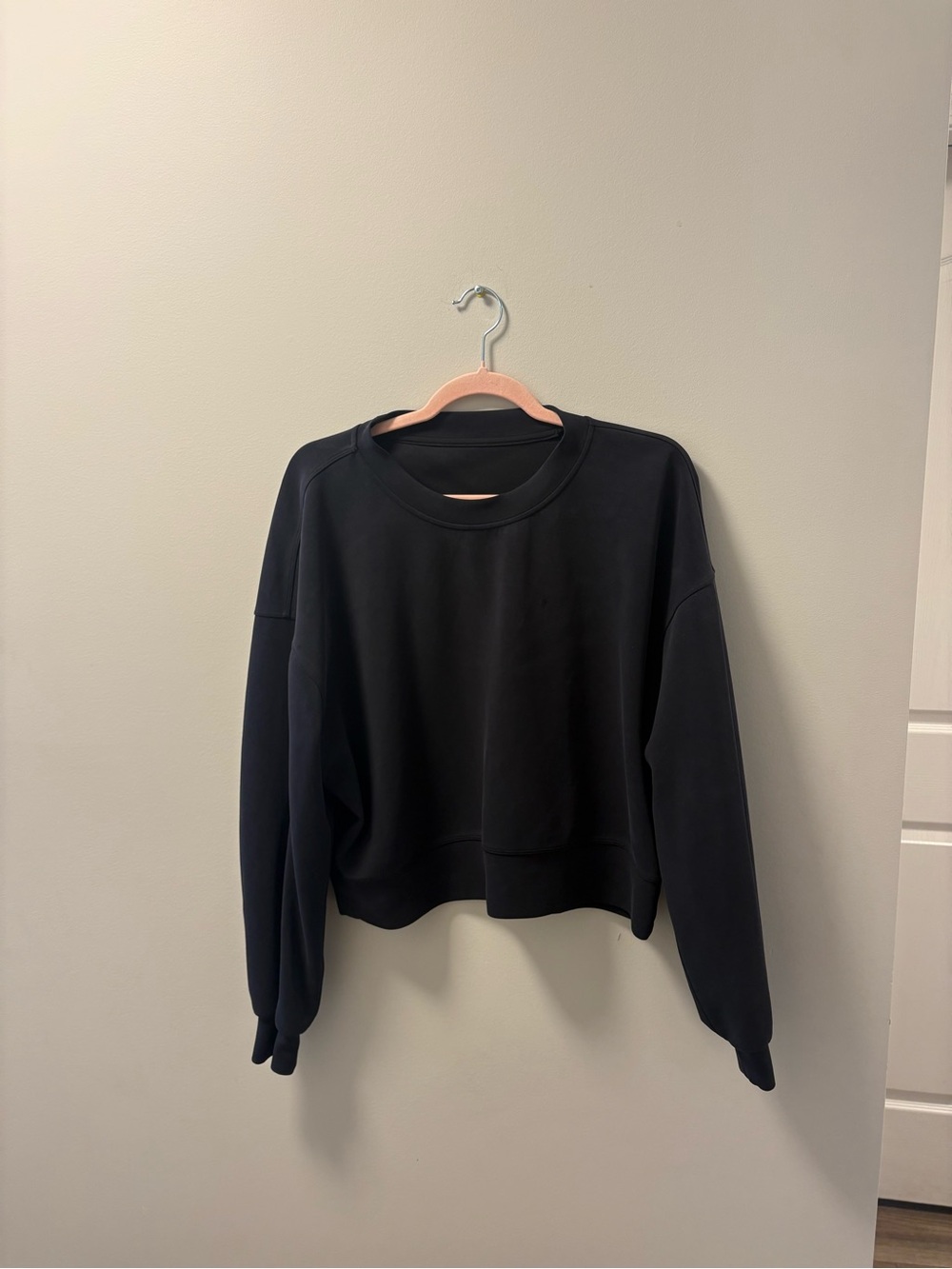 Lululemon Classic Black Crewneck Sweatshirt